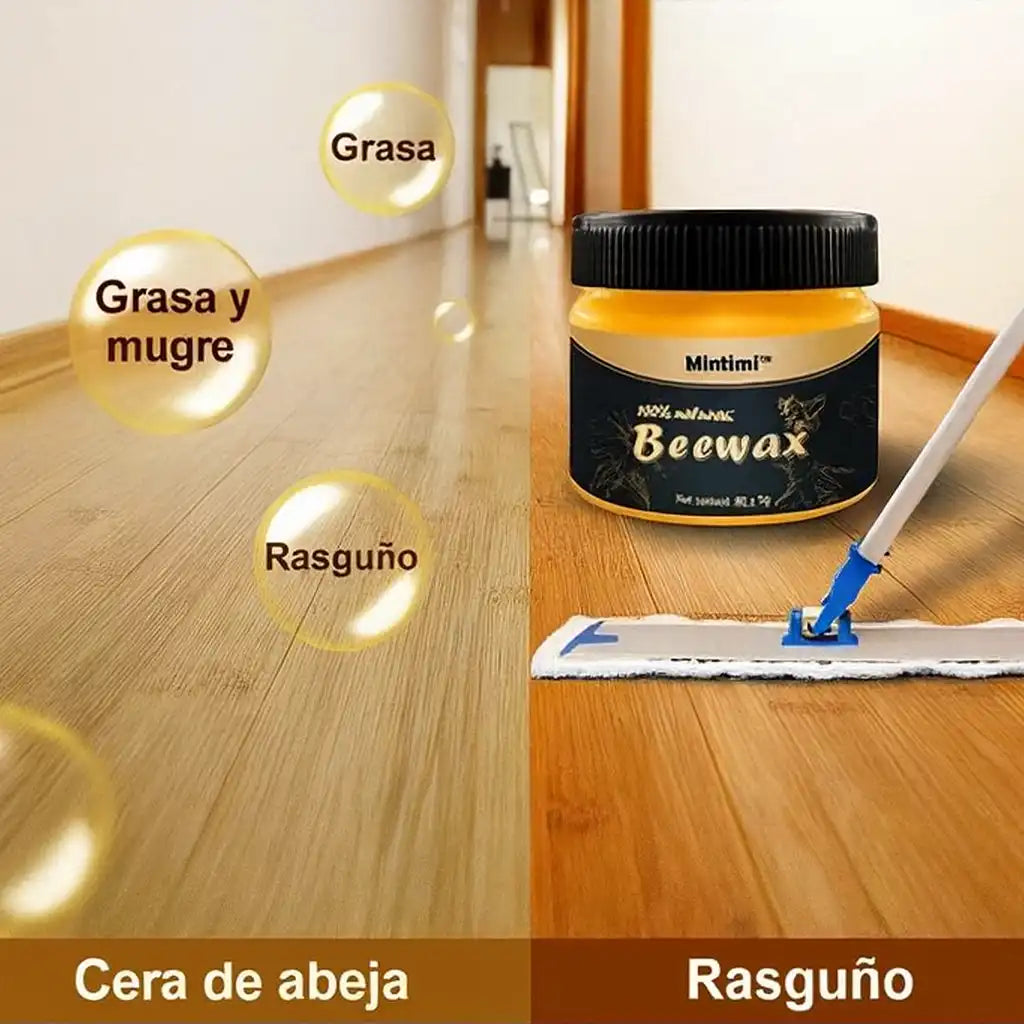 Beewax Restaurador de Muebles – Brillo Natural + Protección Duradera para Tu Madera