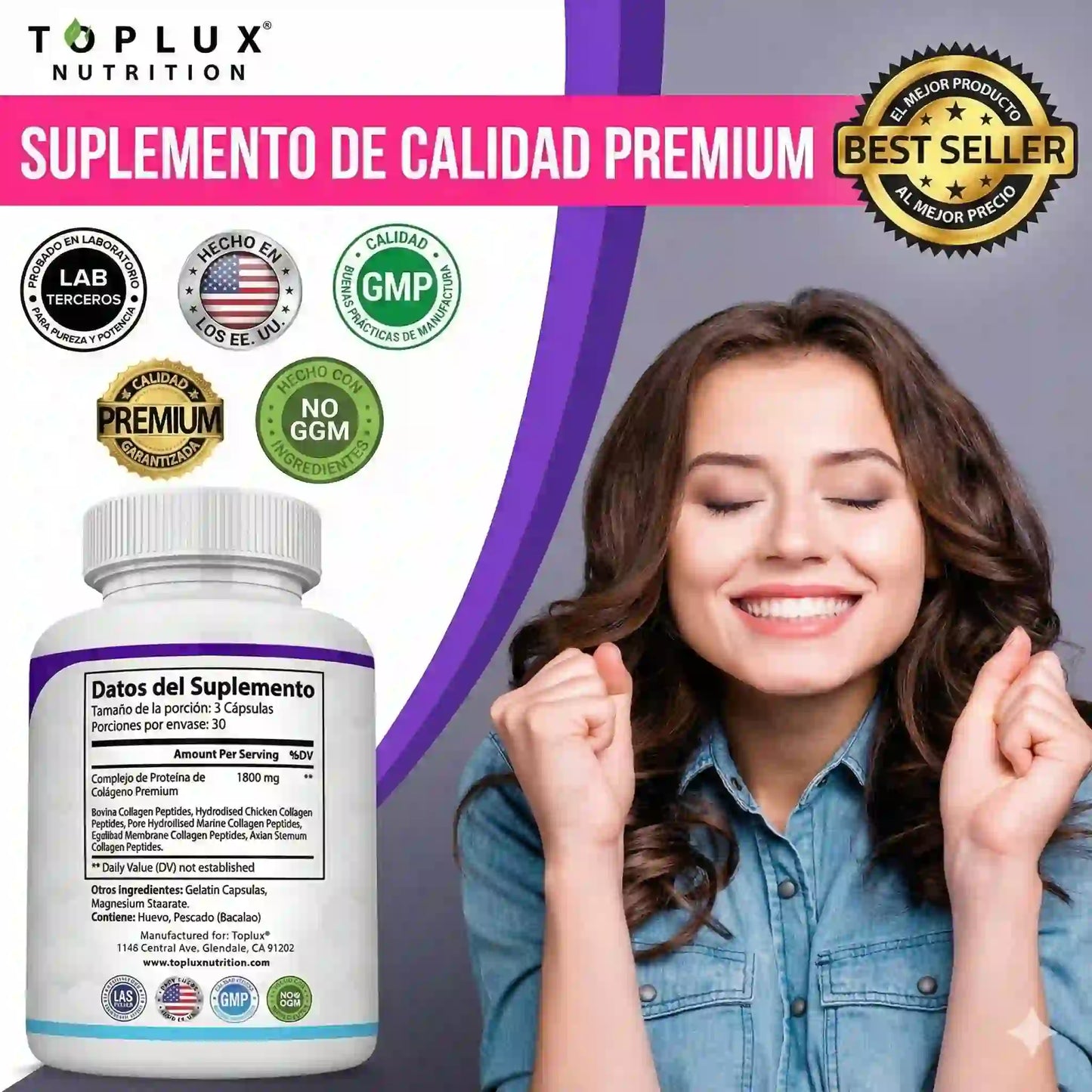 Multi Colágeno Complex 1500mg: Recuperá la firmeza de tu piel y la libertad de movimiento en un solo paso.