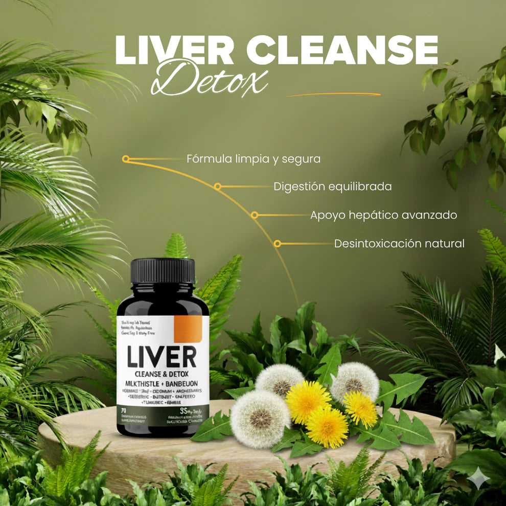 Liver Cleanse & Detox®: Desintoxicación natural para sentirte más liviano cada día (70 Cápsulas)