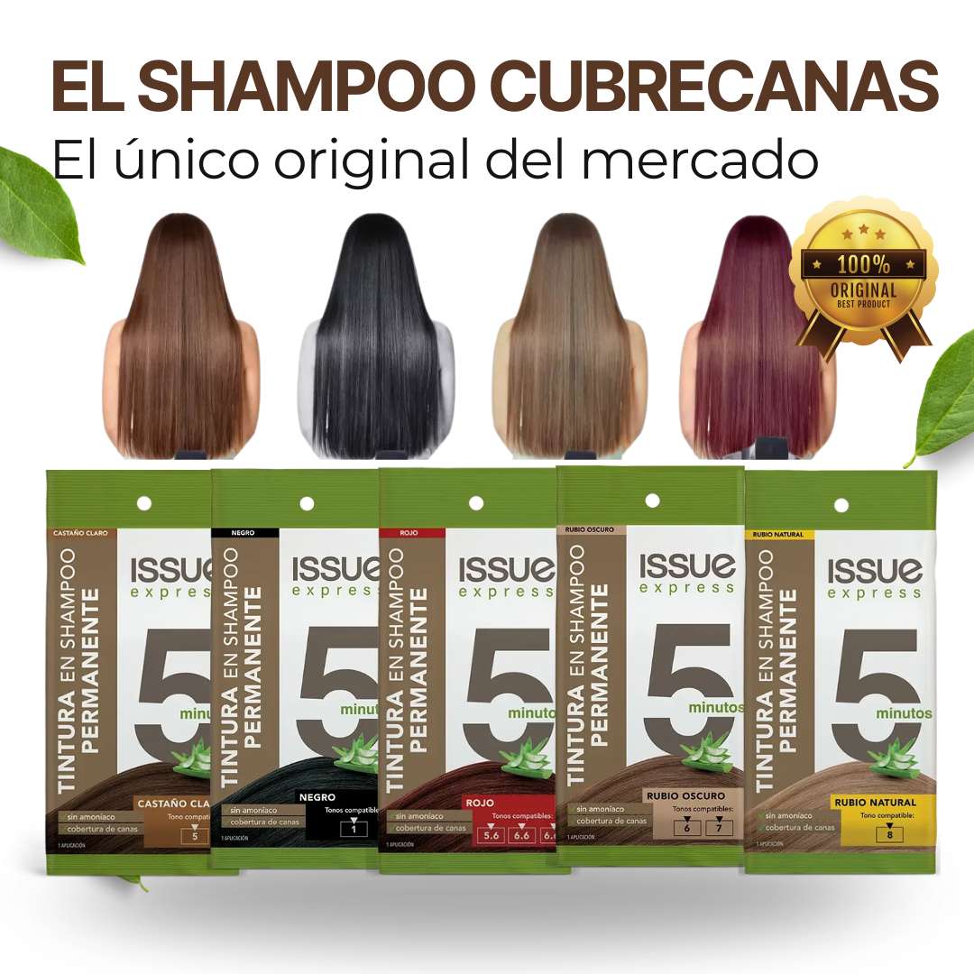Issue - Shampoo cubre canas, efectivo y fácil de aplicar. EL ORIGINAL.