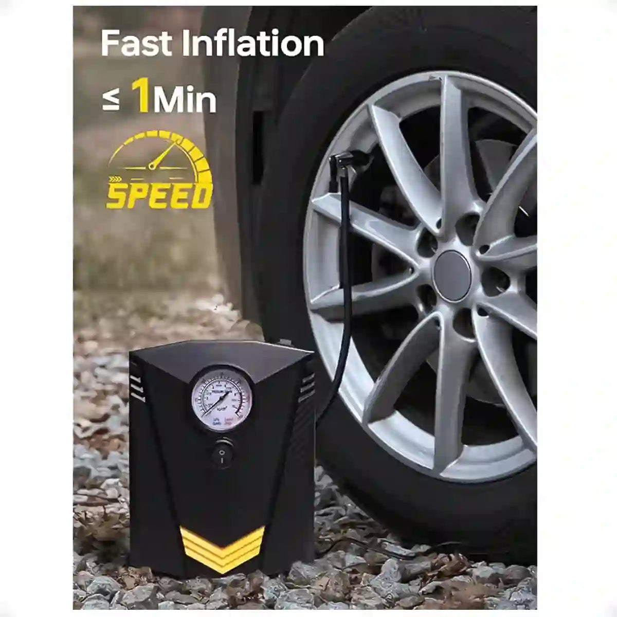 NO ESTÁ EN DROPI Neumax - Minicompresor Portatil Auto Linterna 12v