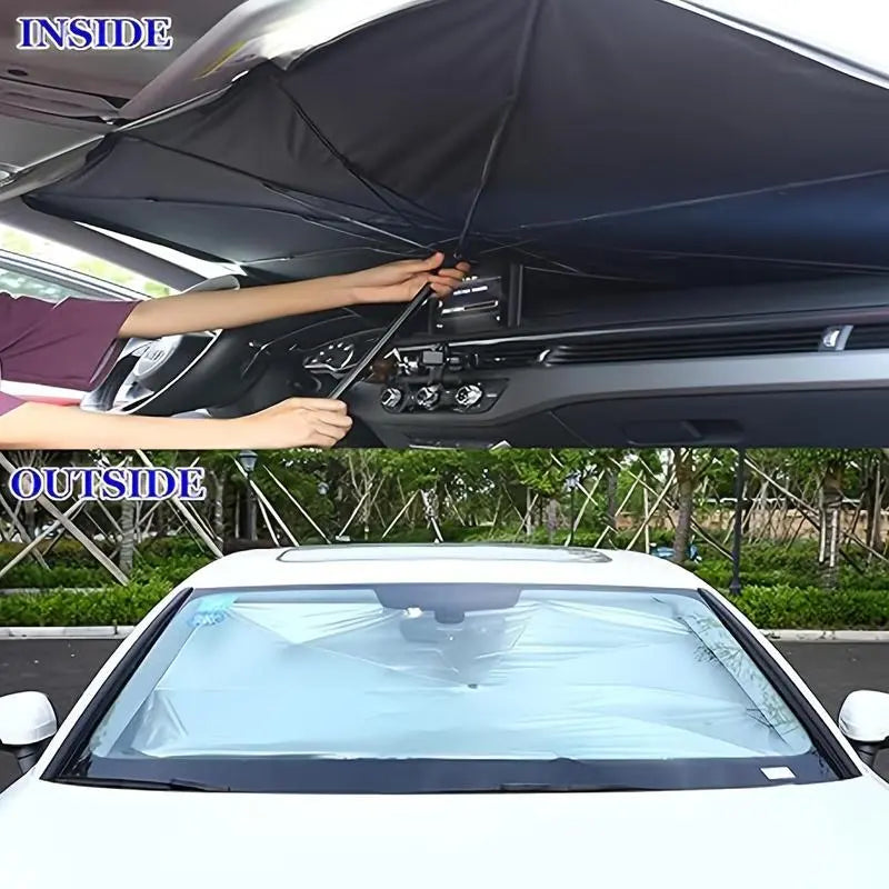 Protege tu auto del sol extremo – Parasol que conserva el interior fresco y sin daño UV