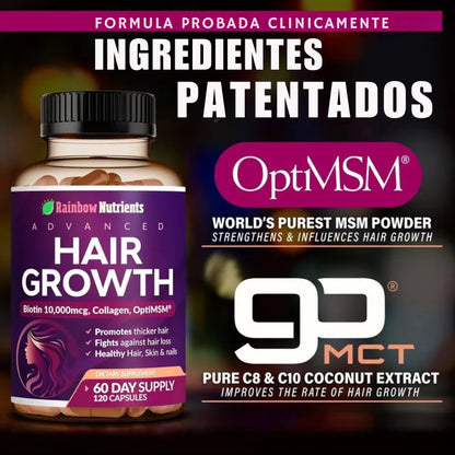 HAIR GROWTH - El suplemento que tu cabello, uñas y piel necesitan!