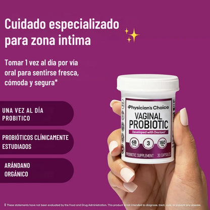 Probióticos Vaginales - Recupera tu frescura íntima 30 capsulas para 1 mes