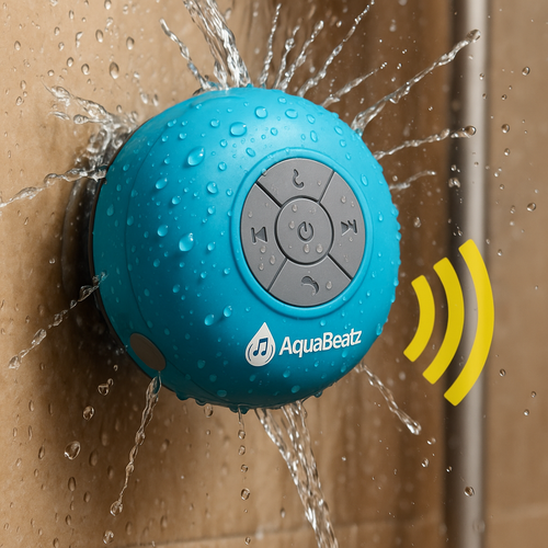 AquaBeat - Parlante Bluetooh de ducha +Microfono