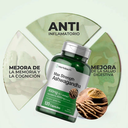 ASHWAGANDHA SUPLEMENTO ANTI ESTRES