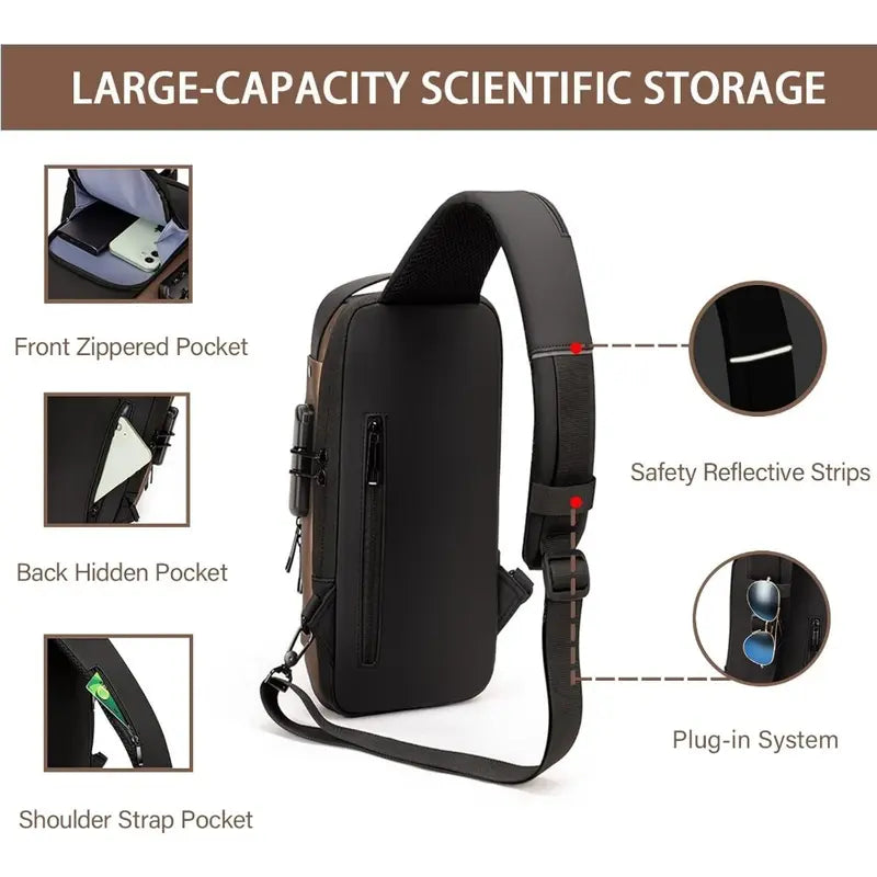 Mochila Antirrobo Impermeable LockBag™ – Seguridad y estilo en cada movimiento