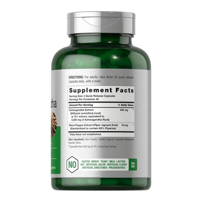 ASHWAGANDHA SUPLEMENTO ANTI ESTRES