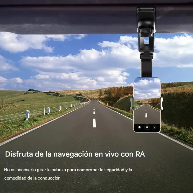 Safe View: Soporte 360° para Celular en Parasol: Manejá Seguro y con Todo a la Vista