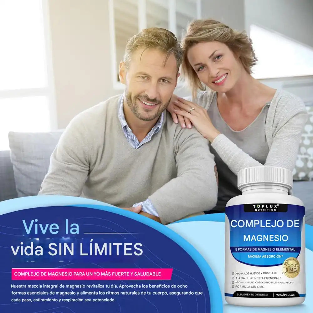 Magnesium Complex 1000 mg – EL ORIGINAL -  Mejor descanso, regresa al baño sin problemas y recuperación muscular