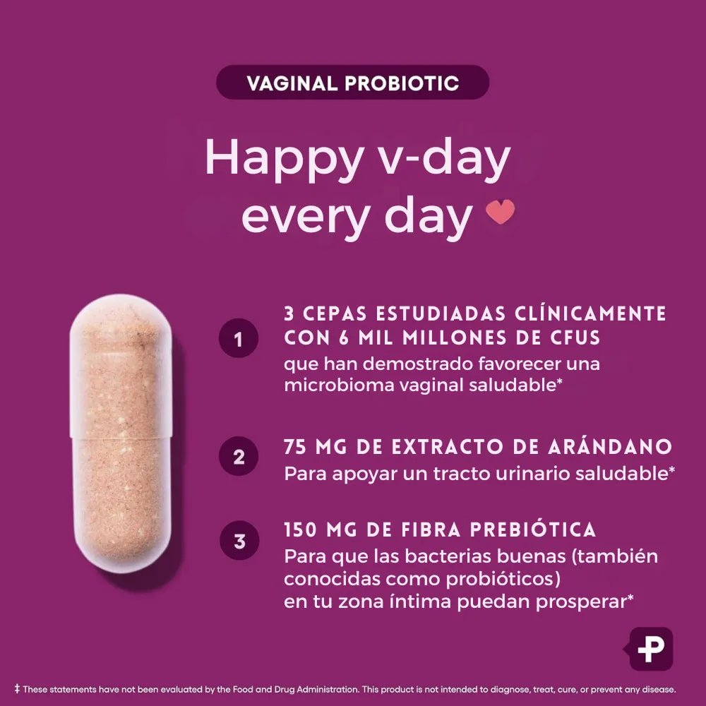 Probióticos Vaginales - Recupera tu frescura íntima 30 capsulas para 1 mes