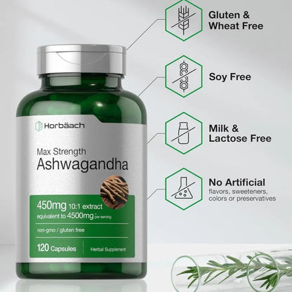 ASHWAGANDHA SUPLEMENTO ANTI ESTRES