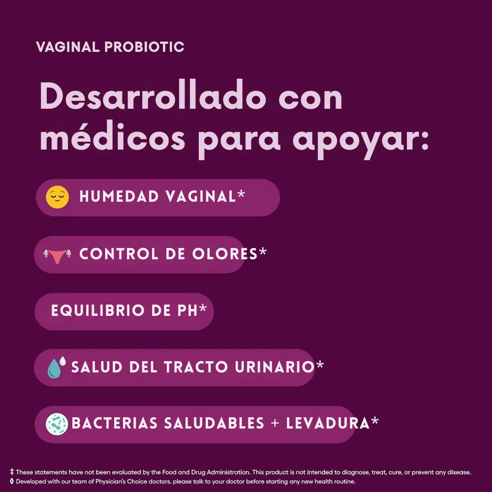 Probióticos Vaginales - Recupera tu frescura íntima 30 capsulas para 1 mes