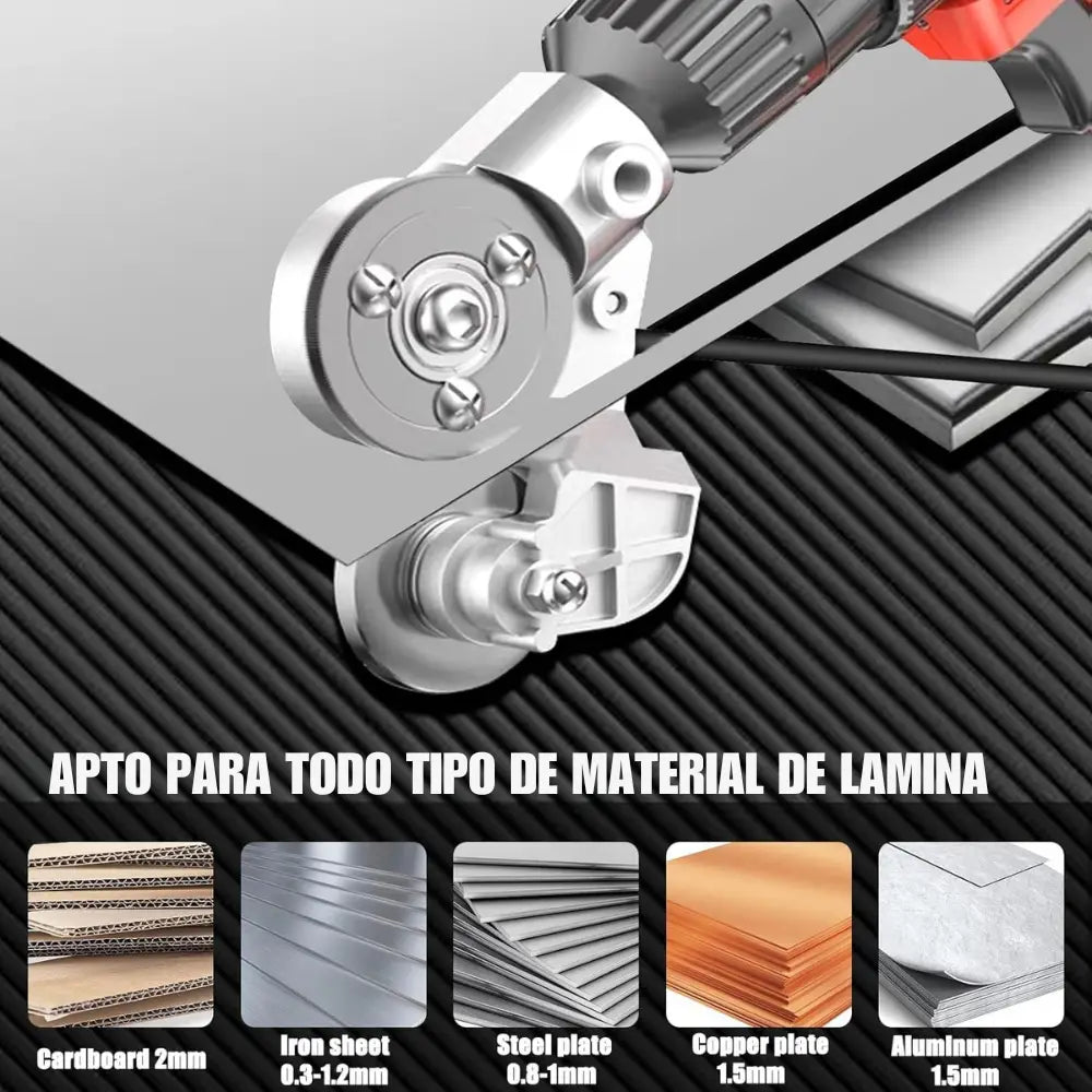 DrillCut Pro™ – Cortá láminas metálicas como un profesional, sin esfuerzo.
