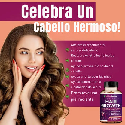 HAIR GROWTH - El suplemento que tu cabello, uñas y piel necesitan!