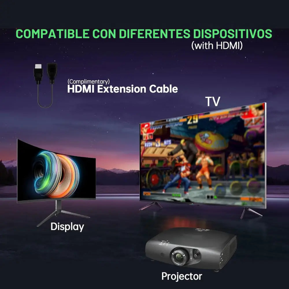 GAME STICK - Consola Retro con mas de 20.000 juegos preinstalados, incluye todos los accesorios.