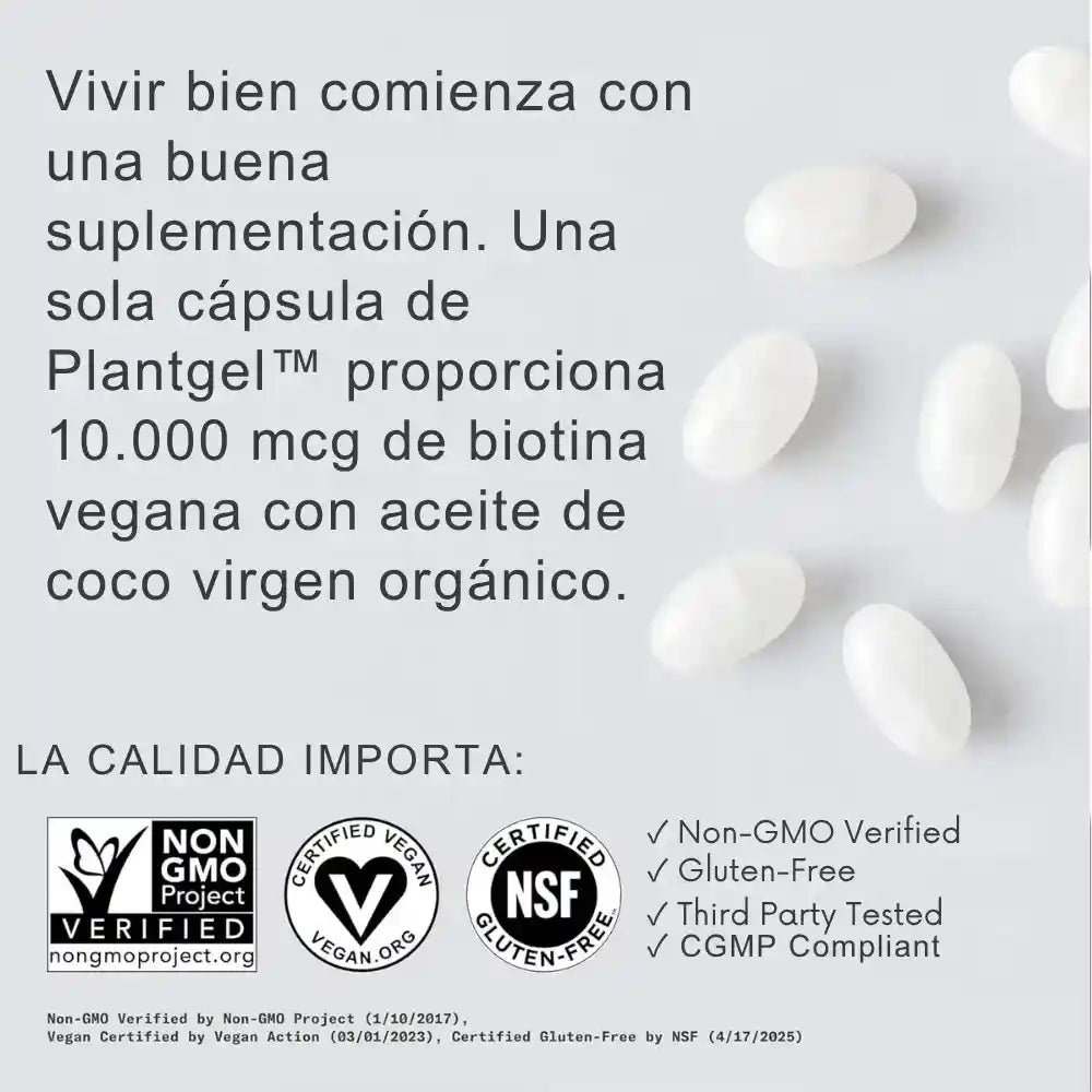 Sports Research Biotina Max Strength 10.000 mcg – Nutrí tu cabello, uñas y piel desde adentro