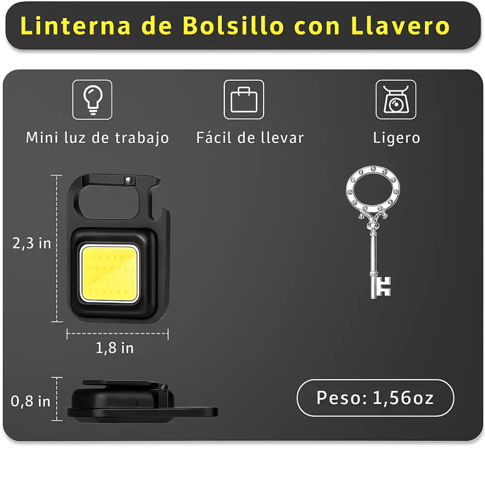 MicroFlash™ – 2 x 1  Las linternas llavero que te salvan en cualquier momento