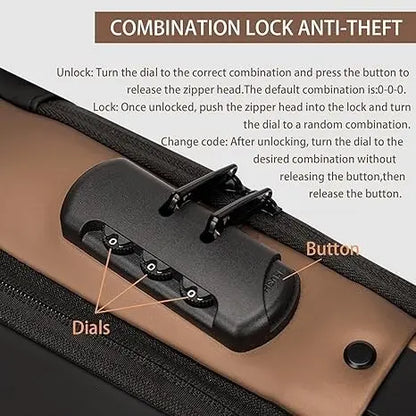 Mochila Antirrobo Impermeable LockBag™ – Seguridad y estilo en cada movimiento