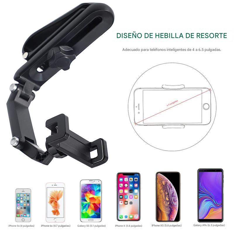 Safe View: Soporte 360° para Celular en Parasol: Manejá Seguro y con Todo a la Vista