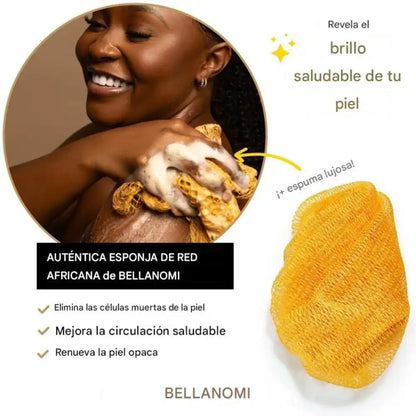 Esponja Exfoliante Africana Extendida de 45″ – Tu piel suave y luminosa, sin esfuerzo