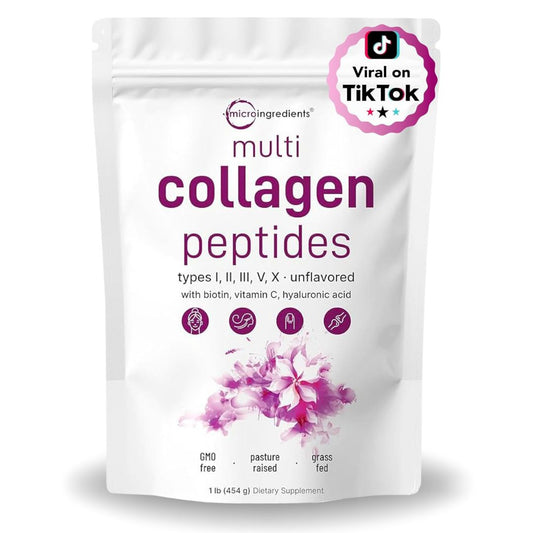 Péptidos de Colágeno  - Colágeno hidrolizado de origen natural - Para el cuidado del cabello, la piel, las uñas y las articulaciones