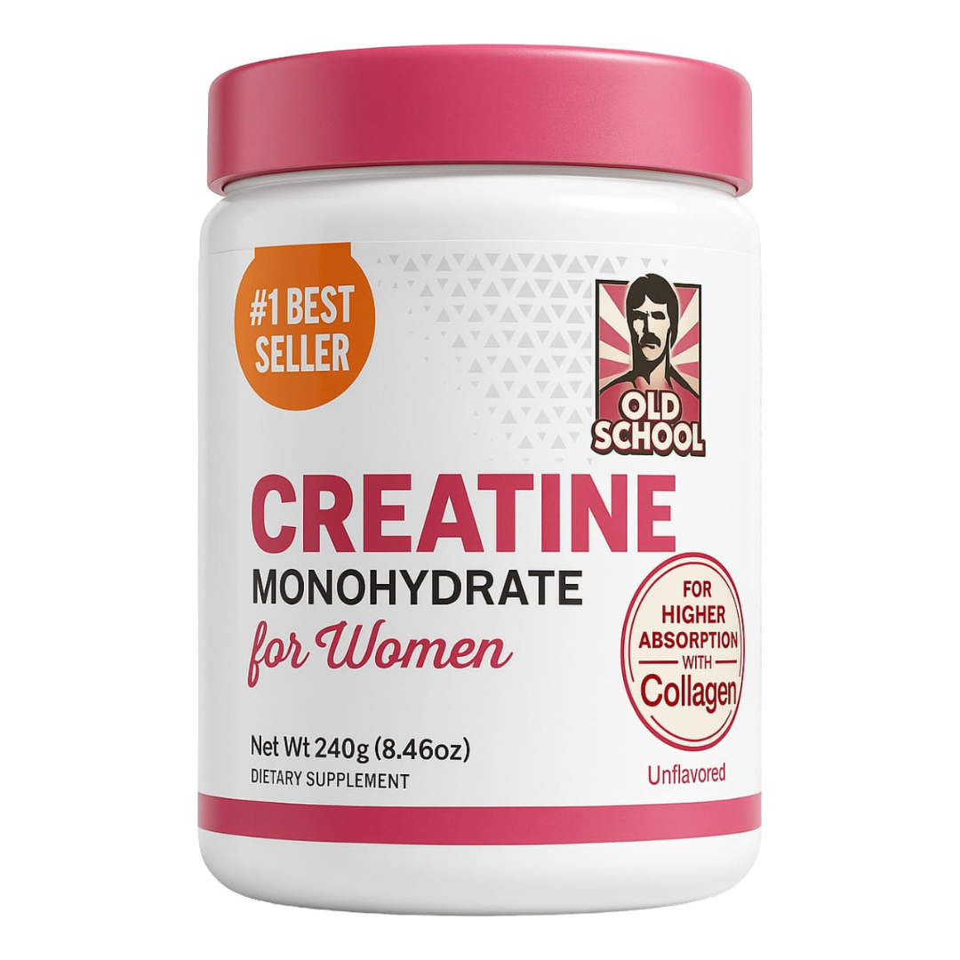 Old School - Monohidrato de creatina con Colágeno y vitaminas