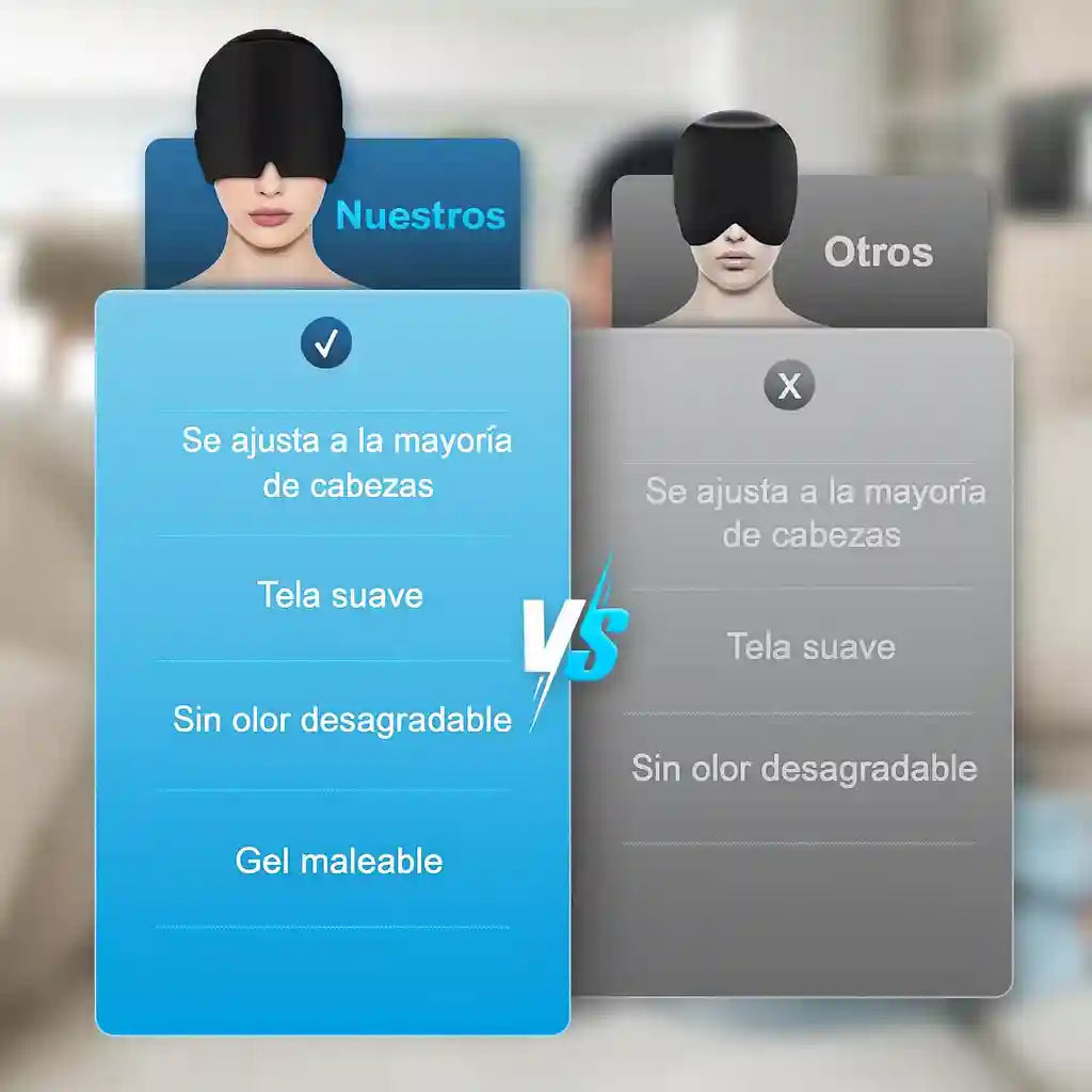 Gorro de Gel Terapéutico CalmHead™ – Alivio para migrañas y dolores de cabeza