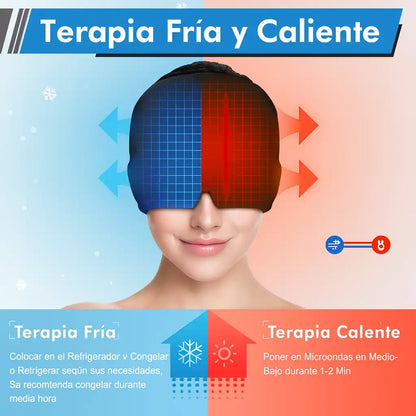 Gorro de Gel Terapéutico CalmHead™ – Alivio para migrañas y dolores de cabeza