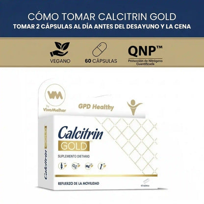 Calcitrin Gold: El soporte definitivo para recuperar tu movilidad y fortalecer tus huesos día a día.