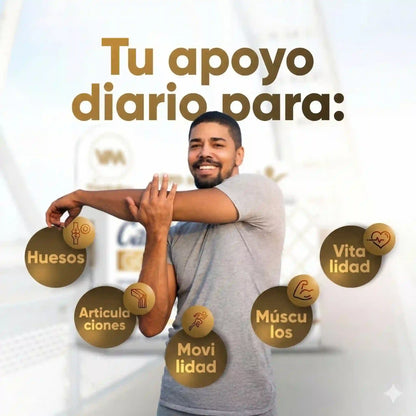 Calcitrin Gold: El soporte definitivo para recuperar tu movilidad y fortalecer tus huesos día a día.