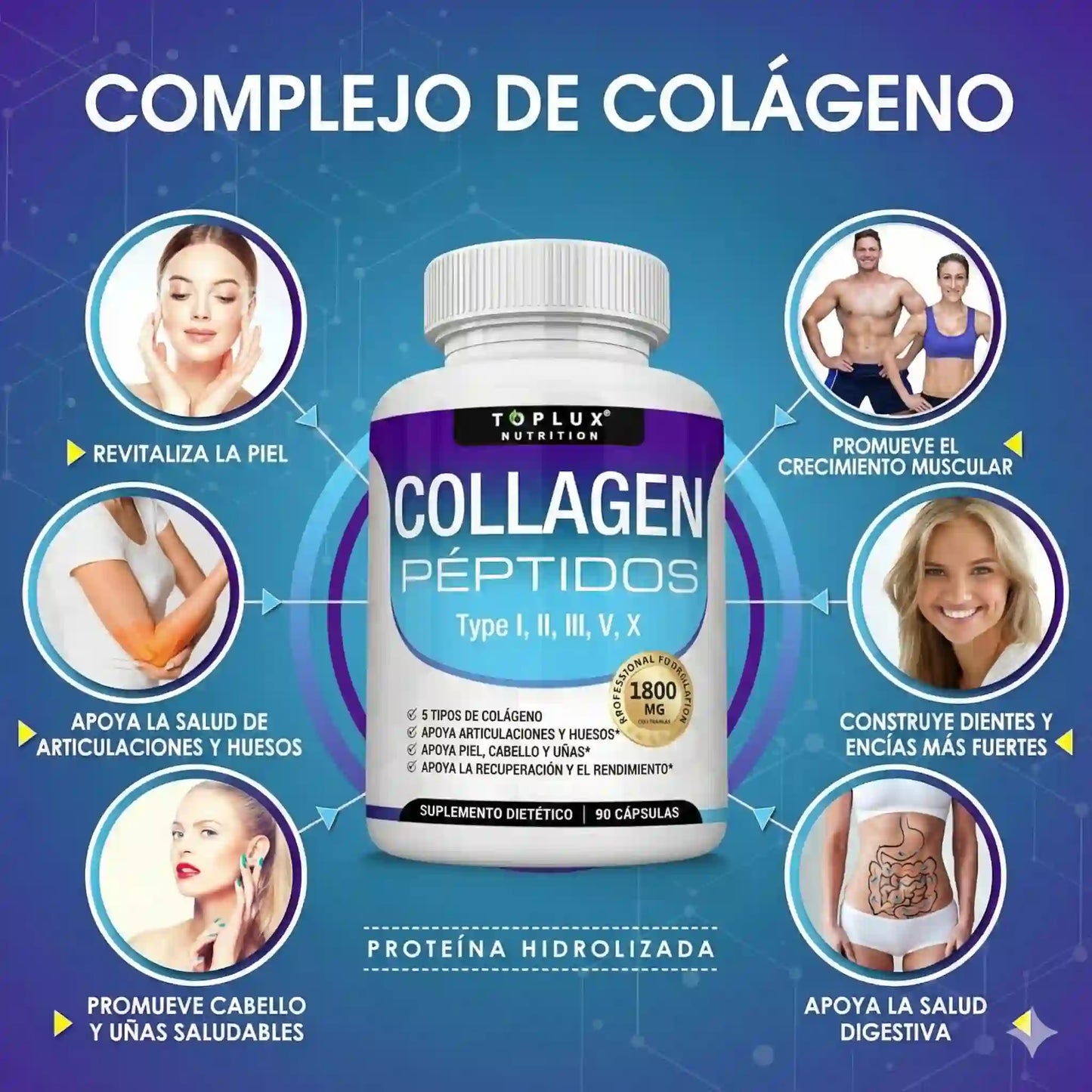 Multi Colágeno Complex 1500mg: Recuperá la firmeza de tu piel y la libertad de movimiento en un solo paso.