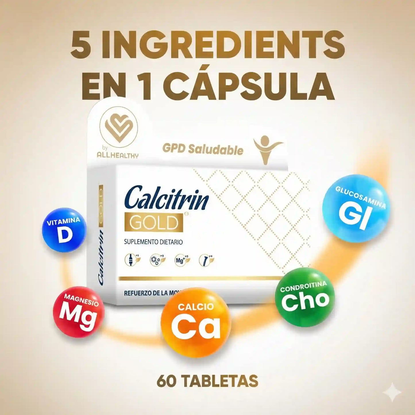 Calcitrin Gold: El soporte definitivo para recuperar tu movilidad y fortalecer tus huesos día a día.