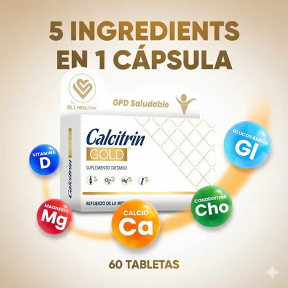 Calcitrin Gold: El soporte definitivo para recuperar tu movilidad y fortalecer tus huesos día a día.