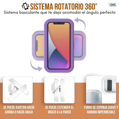 Aqua Vault®: Porta celular resistente al agua, Usa el celular en la ducha