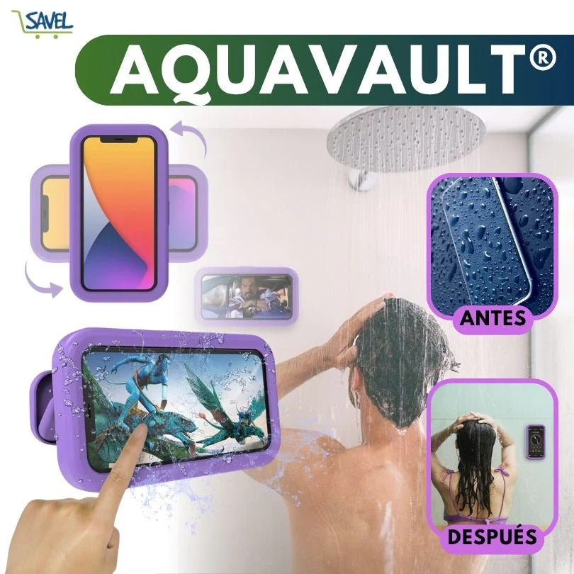 Aqua Vault®: Porta celular resistente al agua, Usa el celular en la ducha