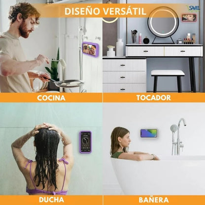 Aqua Vault®: Porta celular resistente al agua, Usa el celular en la ducha