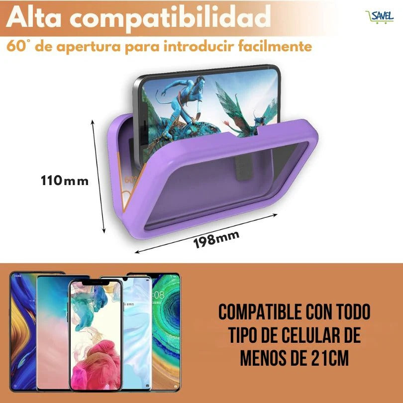 Aqua Vault®: Porta celular resistente al agua, Usa el celular en la ducha