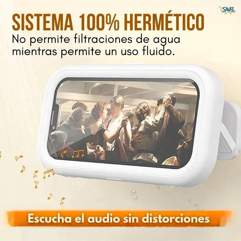 Aqua Vault®: Porta celular resistente al agua, Usa el celular en la ducha